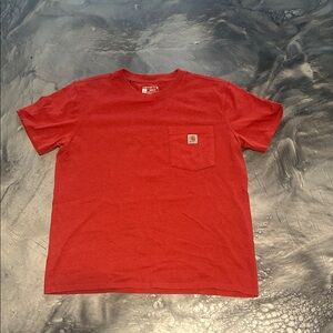 Carhartt Classic Red Tee with Pocket